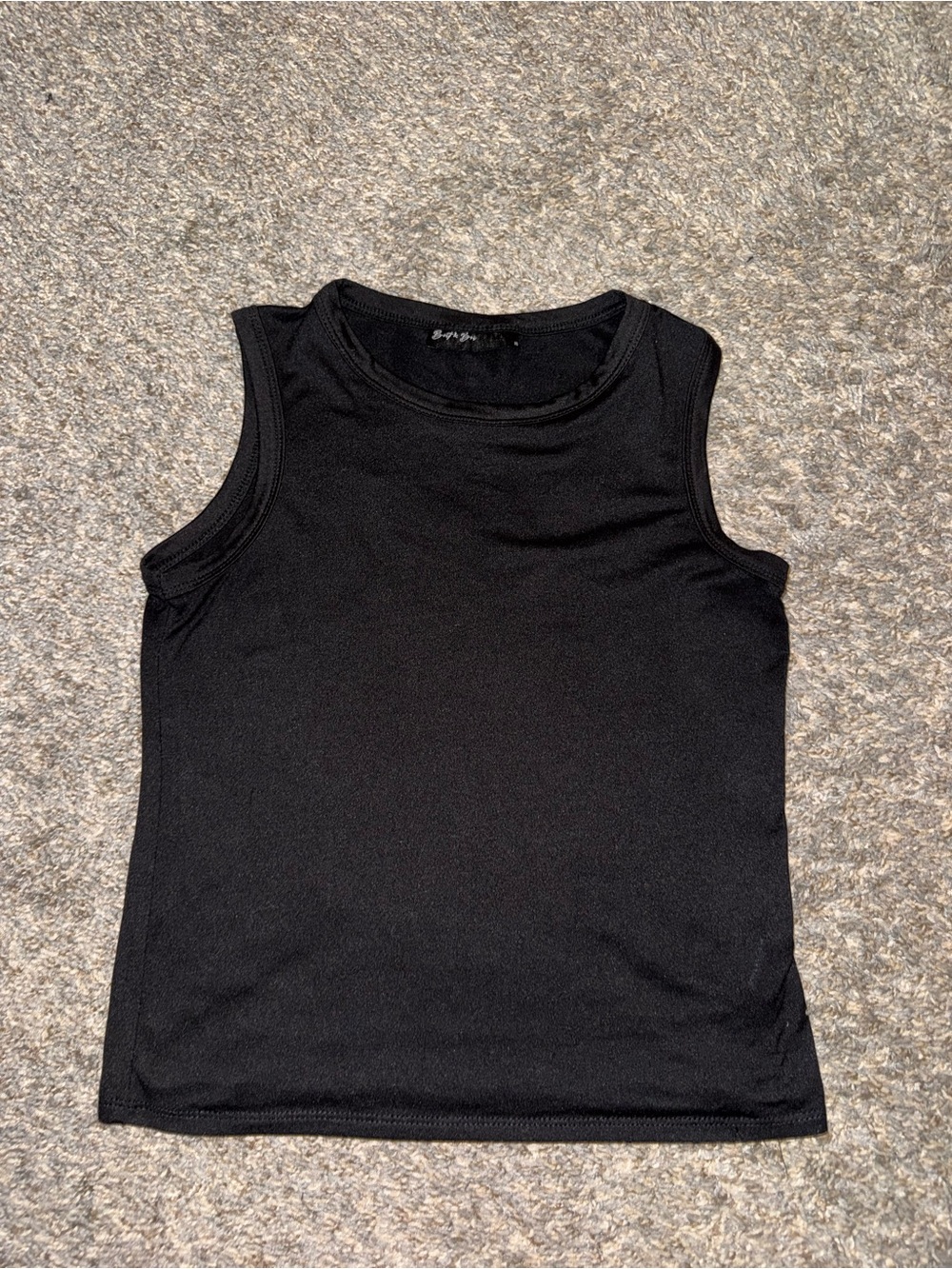 Women's Black Sleeveless Tank Top XS